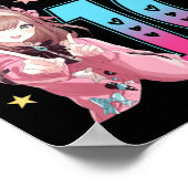 10-jarig meisje Kawaii Gifts Anime Girl 10th Bir Poster (Hoek)