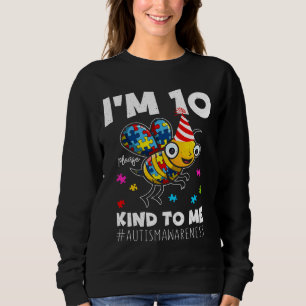 10-jarige bijengeboorte Puzzle Kind Autism Awarene Trui
