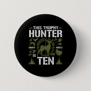 10-jarige jachtdag-partij Deer Hunter 10t Ronde Button 5,7 Cm