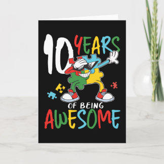 10-jarige jongen of meisjesautisme kaart