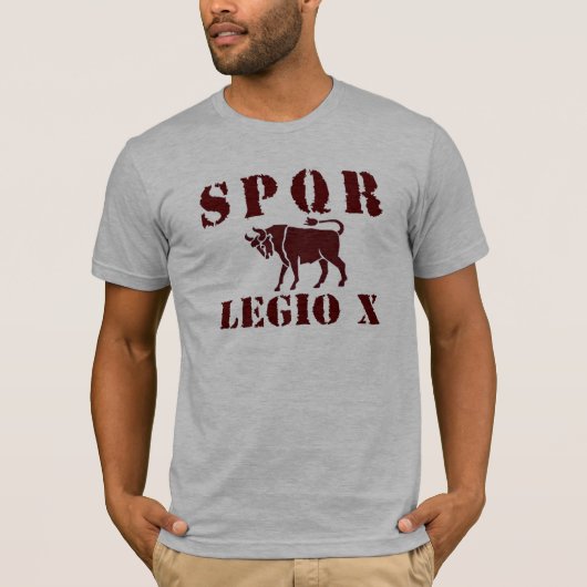 10 Julius Caesar's beroemde 10e Legion - Roman Bul T-shirt (Voorkant)