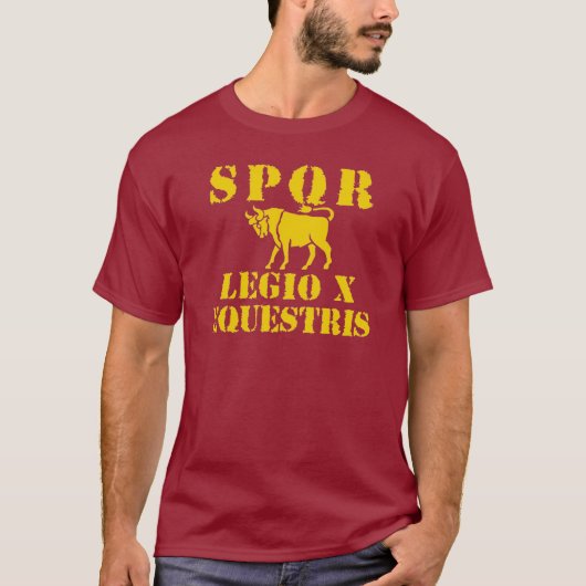 10 Julius Caesar's beroemde 10e Legion - Roman Bul T-shirt (Voorkant)