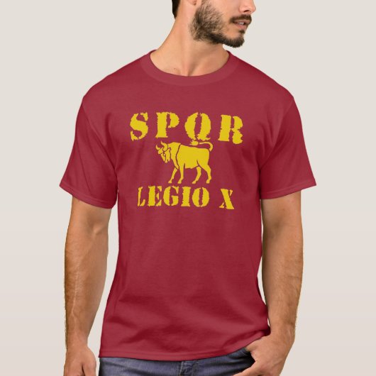 10 Julius Caesar's beroemde 10e Romeinse leeuwenka T-shirt (Voorkant)