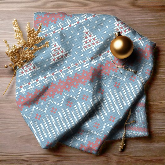 10 kerstbomen blauw ID208 Stof