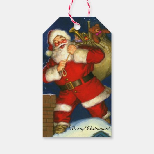 10 kerstfeestdagen vanaf Santa Your Child Cadeaulabel (Voorkant)