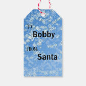 10 kerstfeestdagen vanaf Santa Your Child Cadeaulabel (Achterkant)