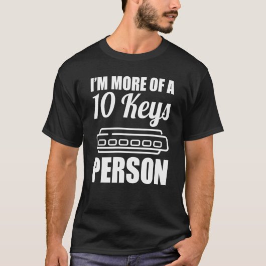 10 Keys Person Harmonica Player T-shirt (Voorkant)