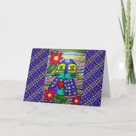 10 - Kisa the cat Greeting Card Kaart