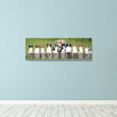 10 Kleine Papillons Canvas Afdruk (Insitu (Houten vloer))