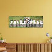 10 Kleine Papillons Canvas Afdruk (Insitu (Woonkamer))