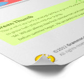 10 kleurrijke Idiomen: uit blauw voor uw grijze ma Poster (Hoek)