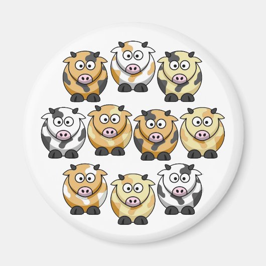 10 Koe ronde magneet (Voorkant)