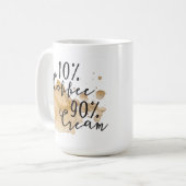 10% koffie 90% Mok crème (Voorkant links)