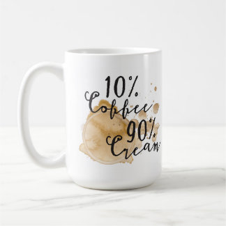 10% koffie 90% Mok crème