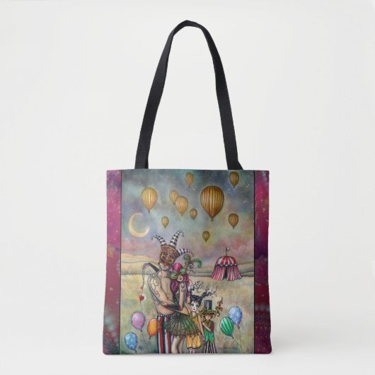 10 kopjes Tarot Fantasy Art beroemd gemaakt door M Tote Bag (Voorkant)