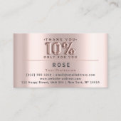 10% korting Logo Dank Roos Amerikaanse vlag Afsprakenkaartje (Voorkant)