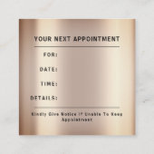 10% korting Logo Dank u Roos Gold Afsprakenkaartje (Achterkant)