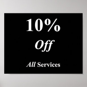 10% korting op alle Poster Matte Services