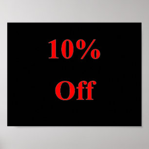10% korting op Poster