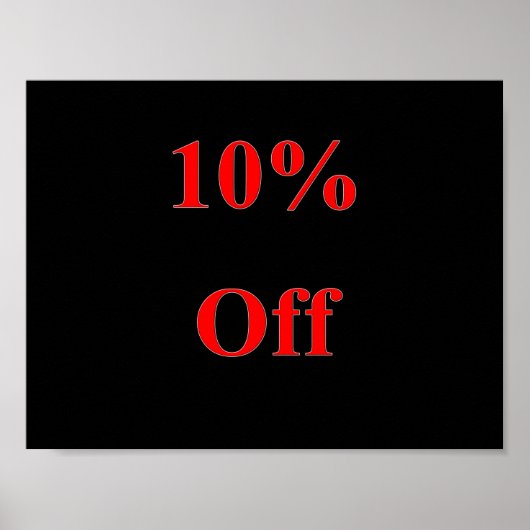 10% korting op Poster (Voorkant)