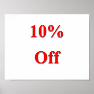 10% korting op Poster