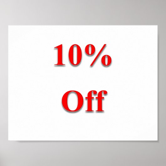 10% korting op Poster (Voorkant)