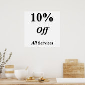 10% korting op Poster Matte Services (Keuken)