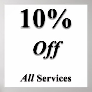 10% korting op Poster Matte Services