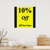 10% korting op Poster Matte Services (Keuken)