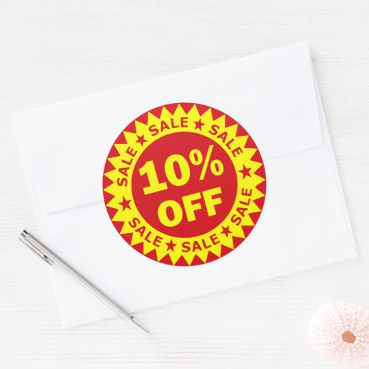 10% korting op Stickers (Envelop)