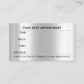 10% korting op volgende afspraak Logo ThankSilver Afsprakenkaartje (Achterkant)