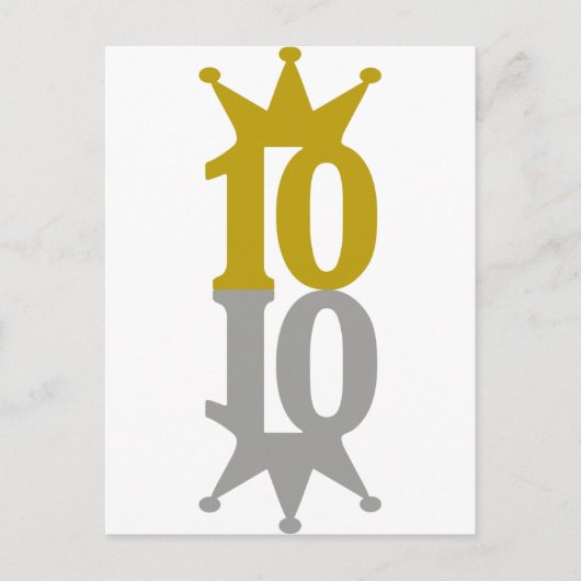 10-kroonreflectie briefkaart (Voorkant)