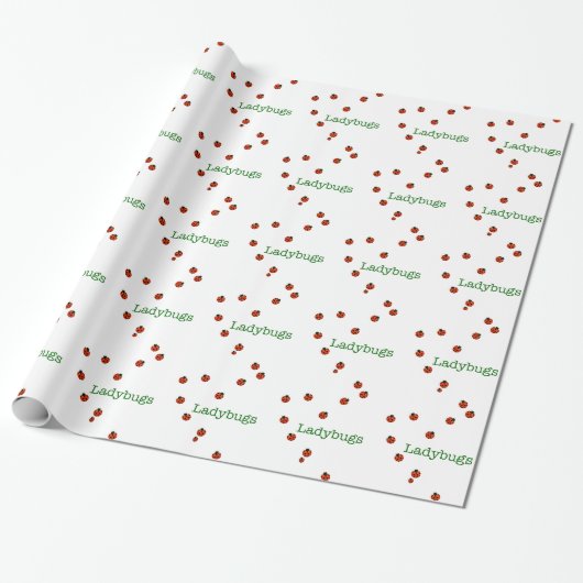 10 ladybugs cadeaupapier (Uitgerold)