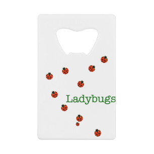 10 ladybugs creditcard flesopener creditkaart flessenopener