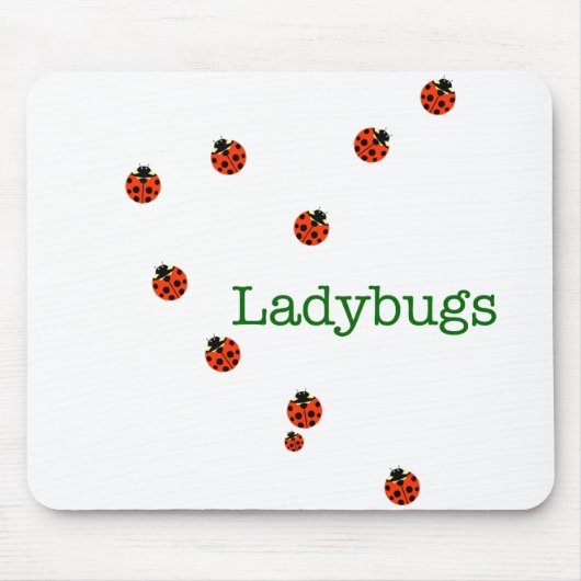 10 ladybugs muismat (Voorkant)