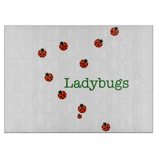 10 ladybugs snijplank (Voorkant)
