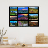 10 Landschapsfoto-sjabloon en zwarte tekstgalerij Poster (Keuken)