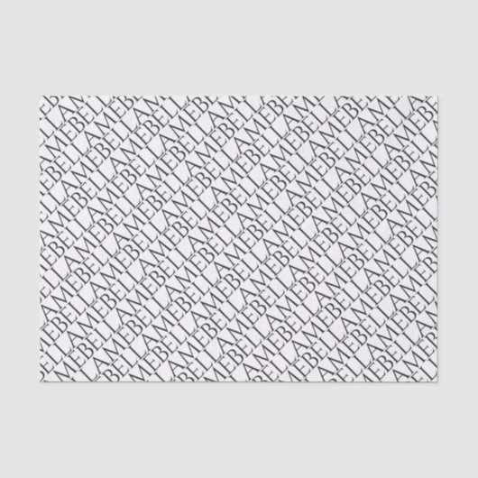 10 lb. White Bellame-weefselpapier Tissuepapier (Voorkant)
