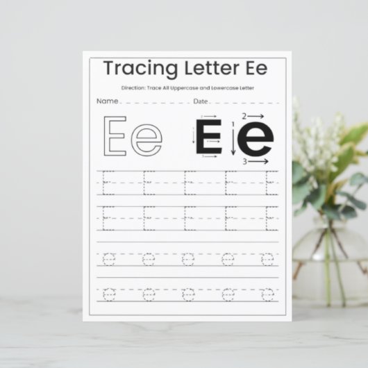 10 Learn To Spell Letter E Teacher Home Schooling (Staand voorkant)