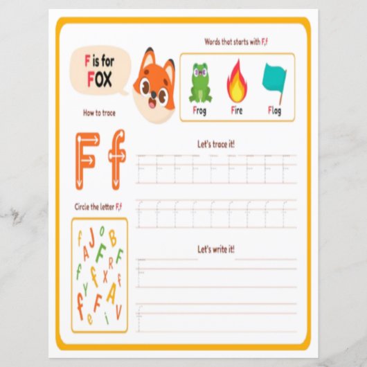 10 Learn To Spell Letter F Teacher Home Schooling (Voorkant)