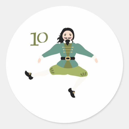 10 Leidingsnoeren Ronde Sticker (Voorkant)