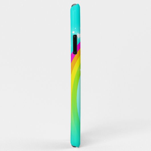 10 letters: regenboogaqua iphone case (Achterkant/rechts)