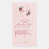 10 Leuke weetjes Nieuw getrouwd paar Wapen Modern  Servet (Voorkant)