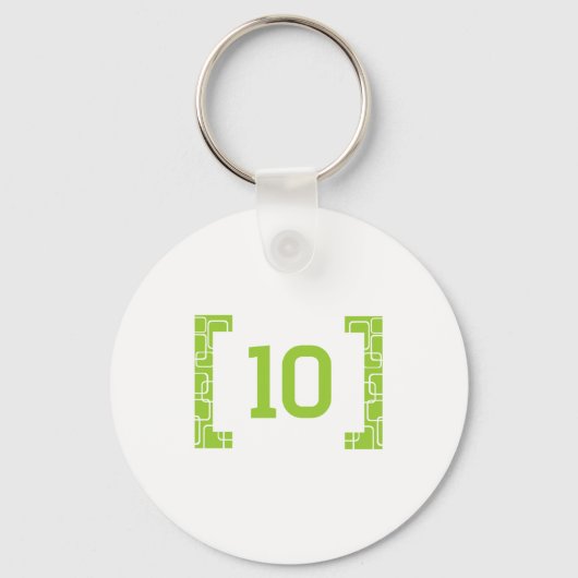 #10 Lime Green Sleutelhanger (Voorkant)