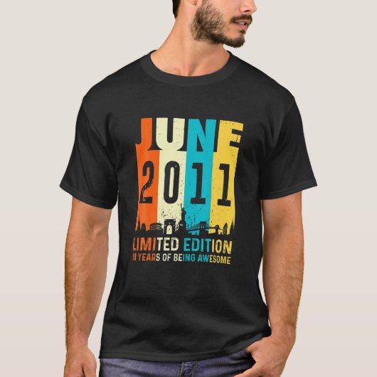 10 Limited Edition, opgesteld in juni 2011 10th Bi T-shirt (Voorkant)