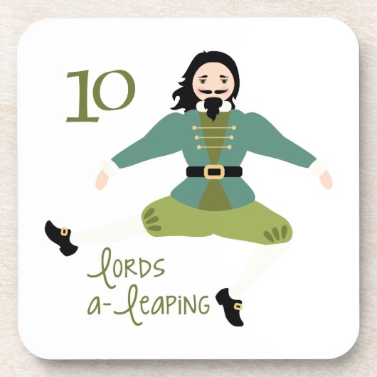 10 lords A-Leaping Bier Onderzetter (Voorkant)