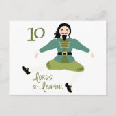 10 lords A-Leaping Briefkaart (Voorkant)