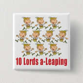 10 Lords a-Leaping Button (Voorkant)