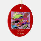10 Lords a Leaping Keramisch Ornament (Rechts)