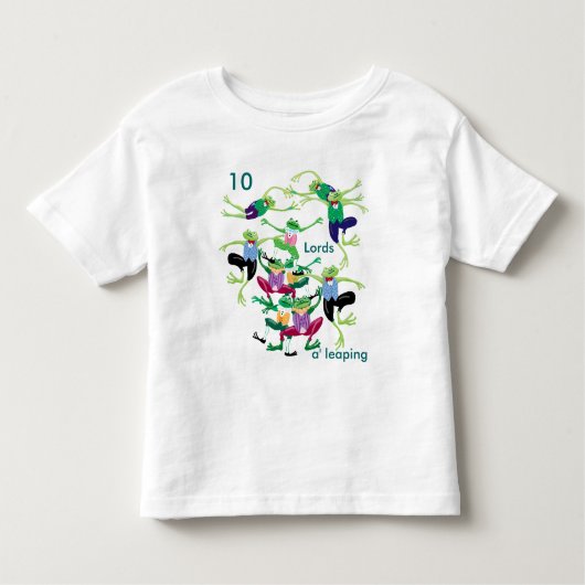 10 Lords a leaping Kinder Shirts (Voorkant)